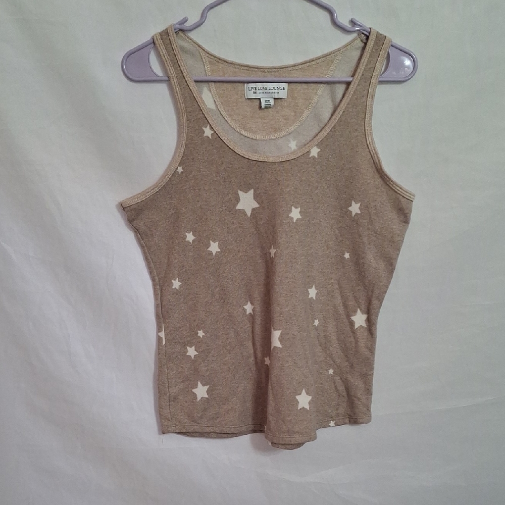 Karen Neuburger Tan Lounge Top